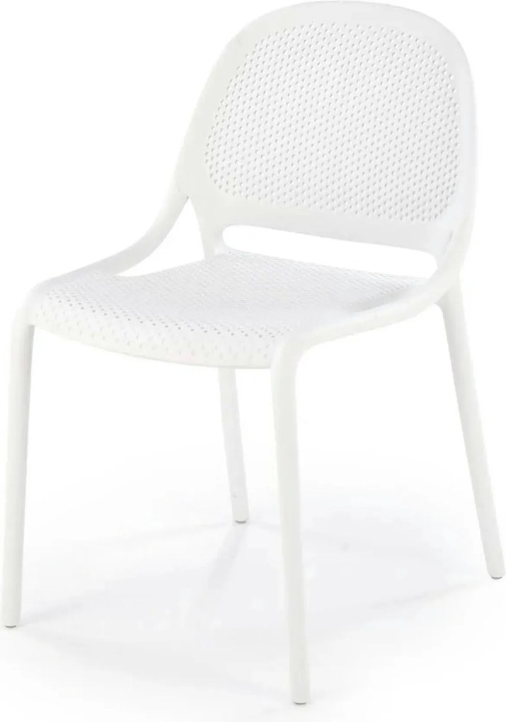 Scaun de gradina K532, alb, polipropilena, 50x56x80 cm