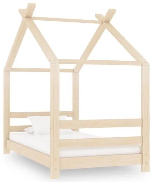 Cadru pat de copii, 70 x 140 cm, lemn masiv de pin