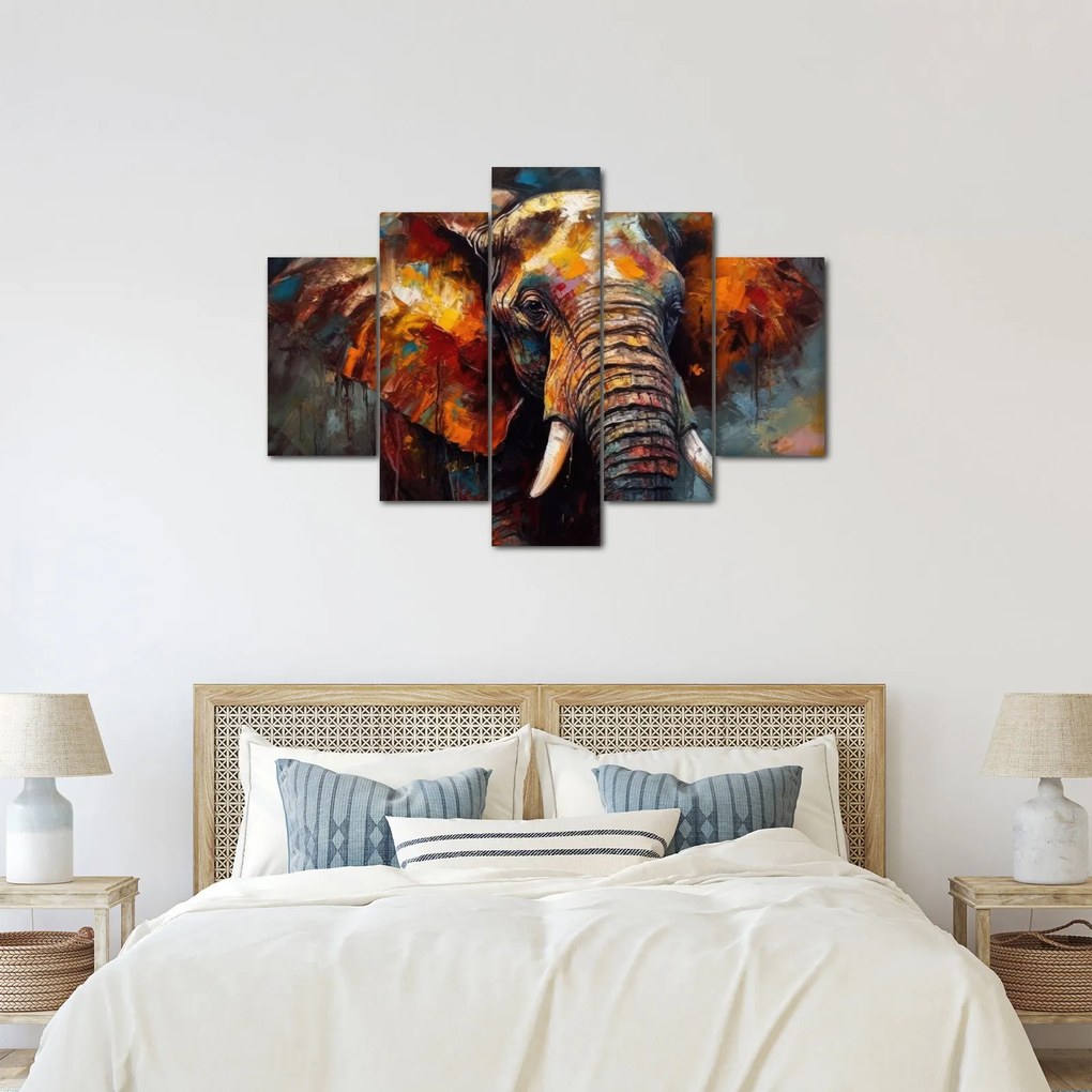Tablou - Pictura unui elefant (150x105 cm)