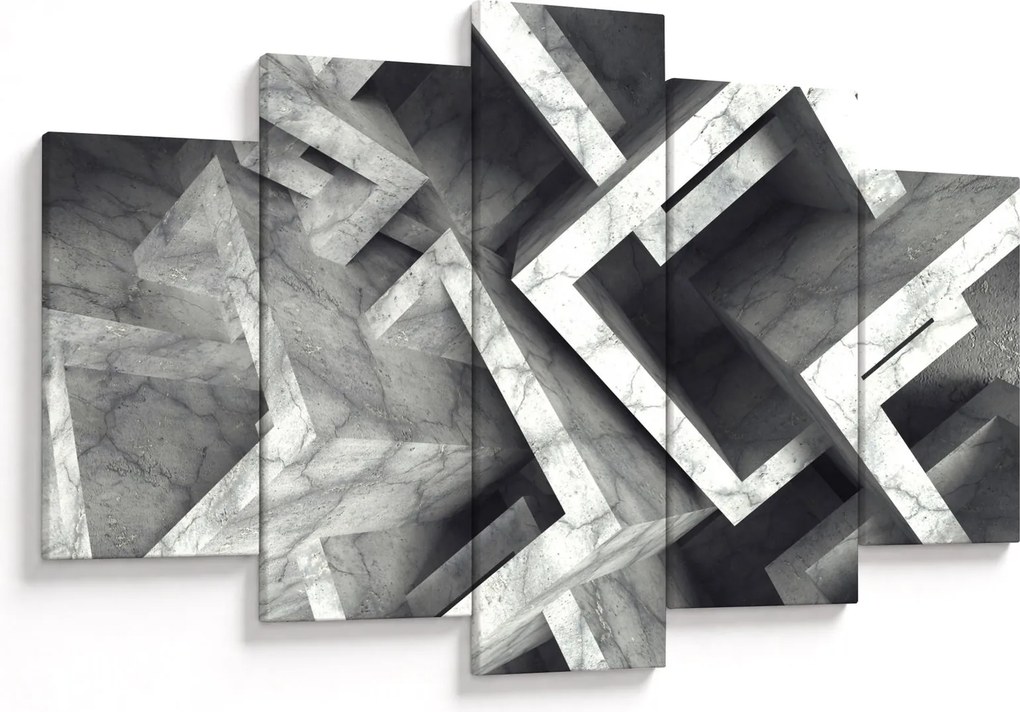 Tablou cu cuburi abstracte (150x105 cm)