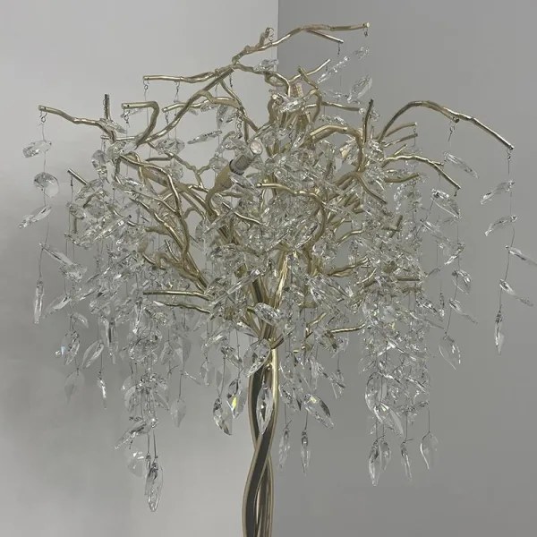 Lampadar de cristal 5xG9/40W/230V auriu