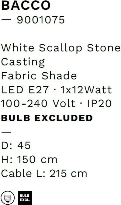 Lampadar/Lampa de podea decorativa BACCO