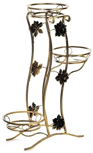 Suport de flori 100x70 cm auriu