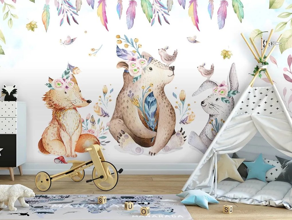 Fototapet - Animale indiene (152,5x104 cm)
