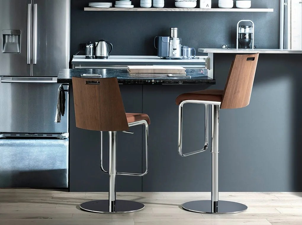 Scaun de bar tapitat design italian Steel F3179AL