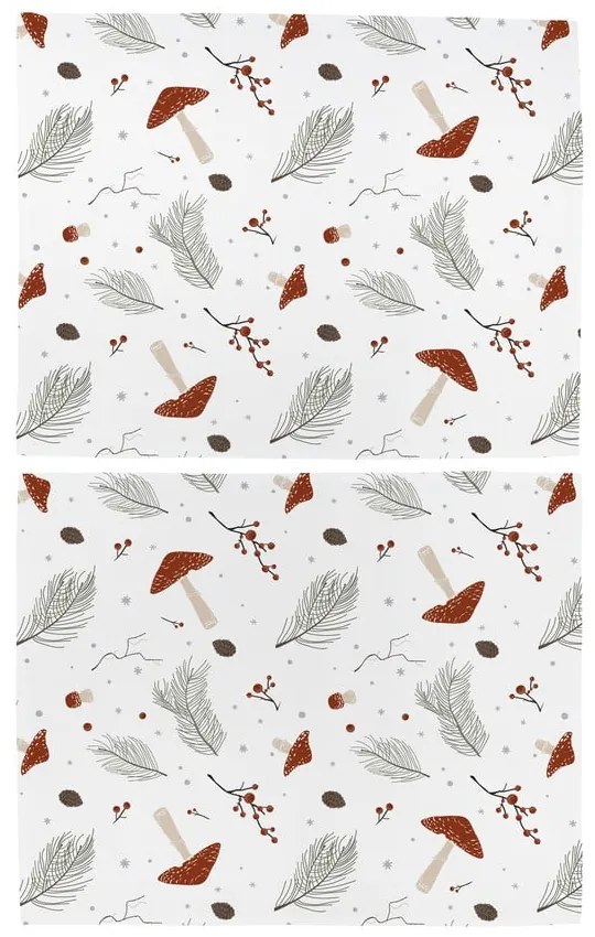 Suporturi pentru farfurii 2 buc. din material textil 35x47 cm Toadstools – Butter Kings