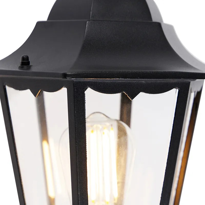 Aplică clasică de perete pentru exterior negru IP44 - Havana Up
