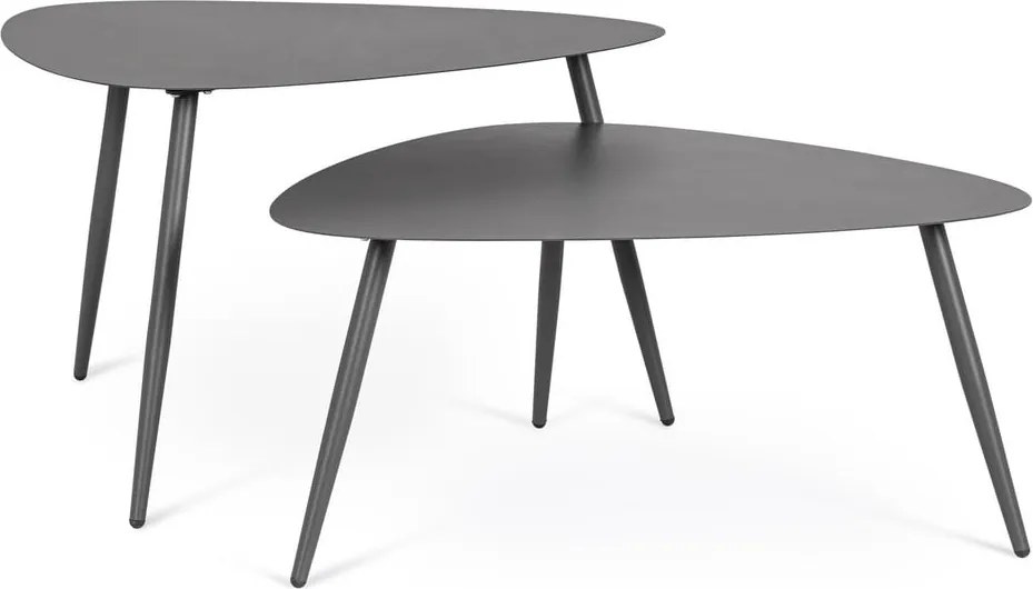 Măsuțe de cafea pentru exterior 2 buc. din oțel 73,5x77,5 cm Yvonne – Bizzotto