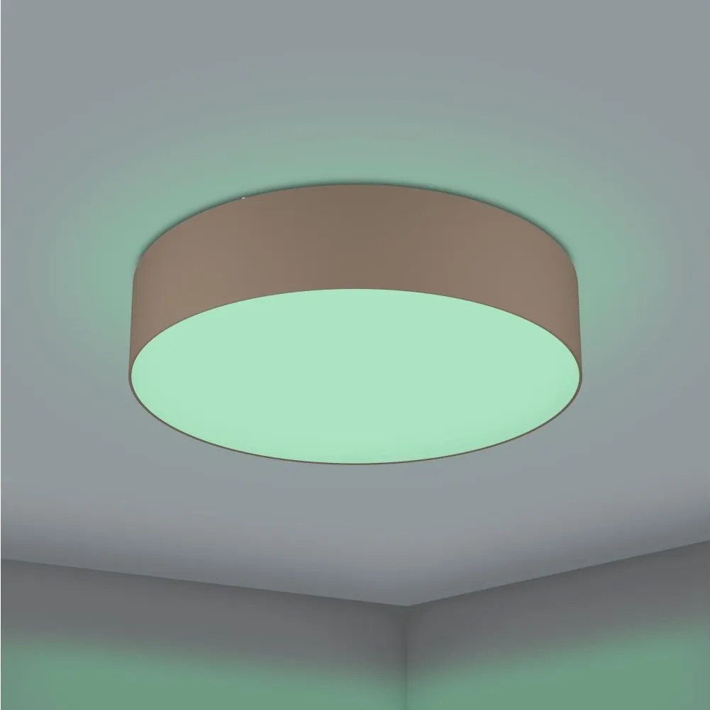 Eglo 31767 - Plafonieră LED RGBW dimabilă ROMAO-Z LED/35W/230V, Ø 57 cm, taupe