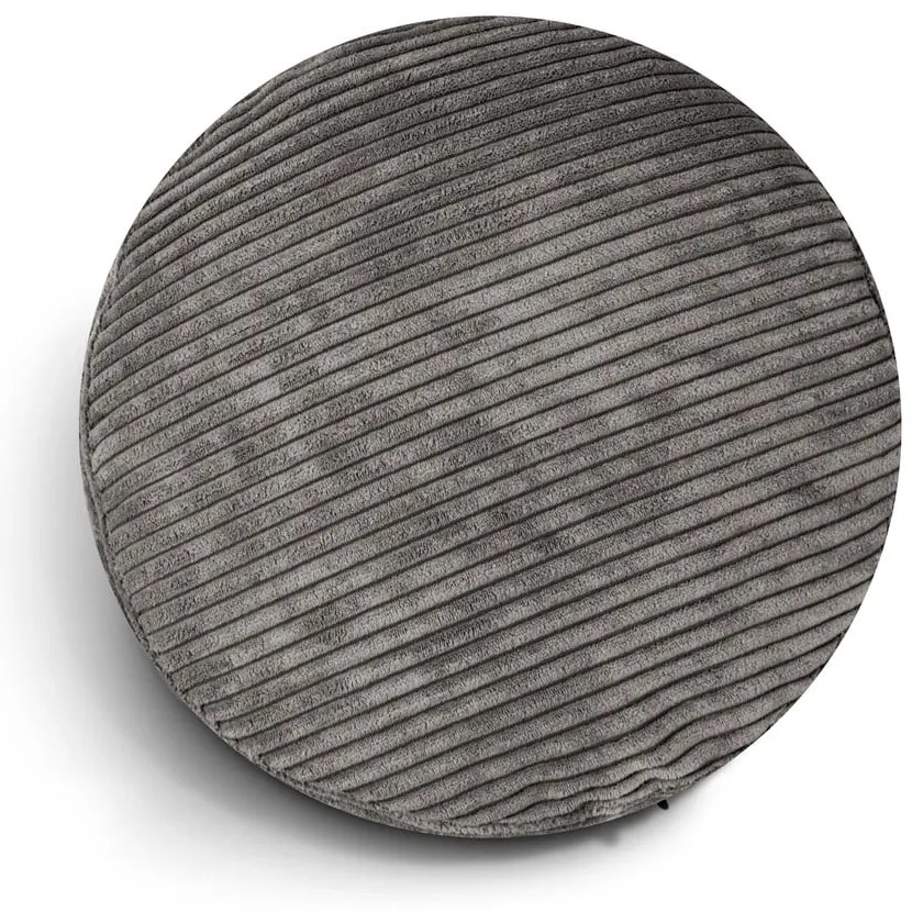 Fotoliu bean bag maro cu tapițerie din catifea reiată Mini – SLOWDOWN