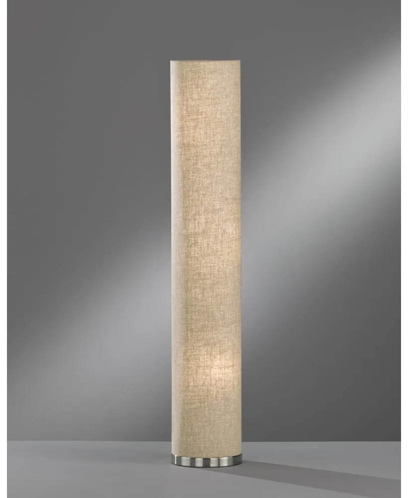 Lampadar bej cu abajur textil (înălțime 110 cm) Thor – Fischer & Honsel
