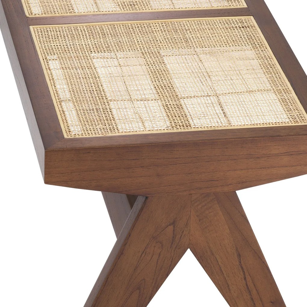 Banca design vintage LUX Arnaud, lemn maro 113480 HZ