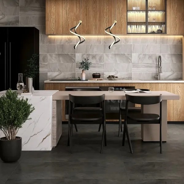 Lustră LED pe cablu COLIA LED/19W/230V negru/auriu