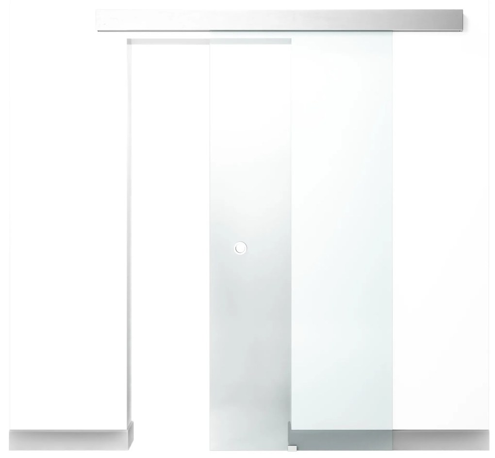 Set usa glisanta sticla RS120, sablat, 85x205x0.8 cm