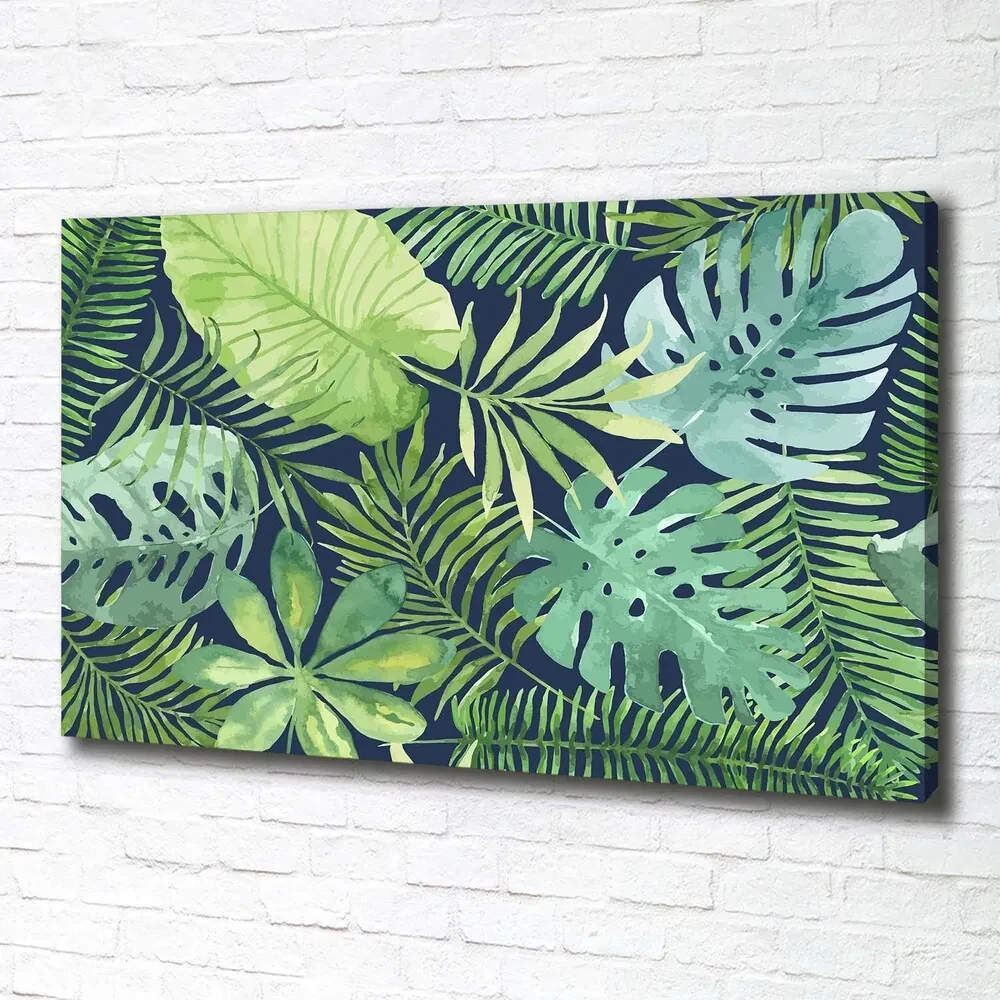 Print pe pânză Frunze tropicale