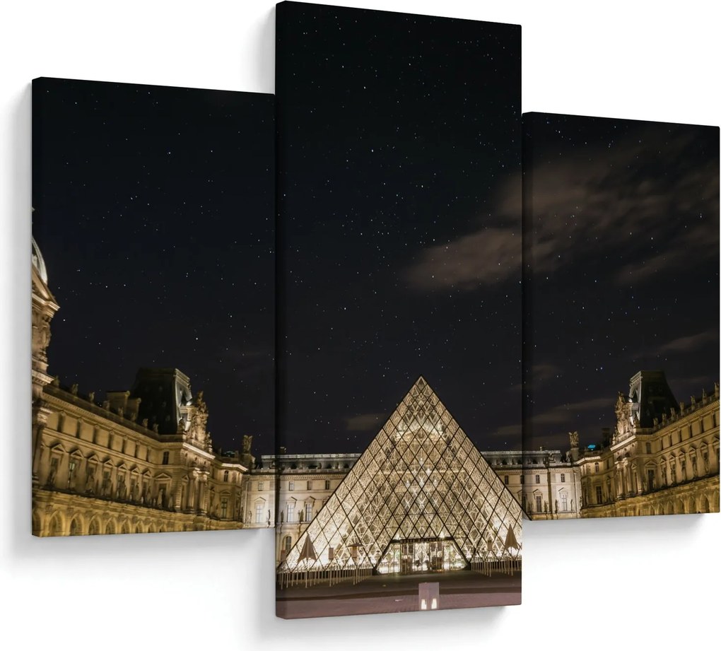 Tablou - Louvre nocturn (90x60 cm)