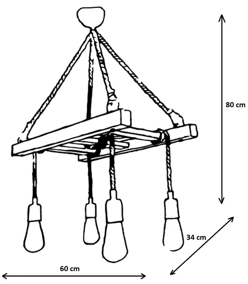 Lustră maro Halat – Opviq lights