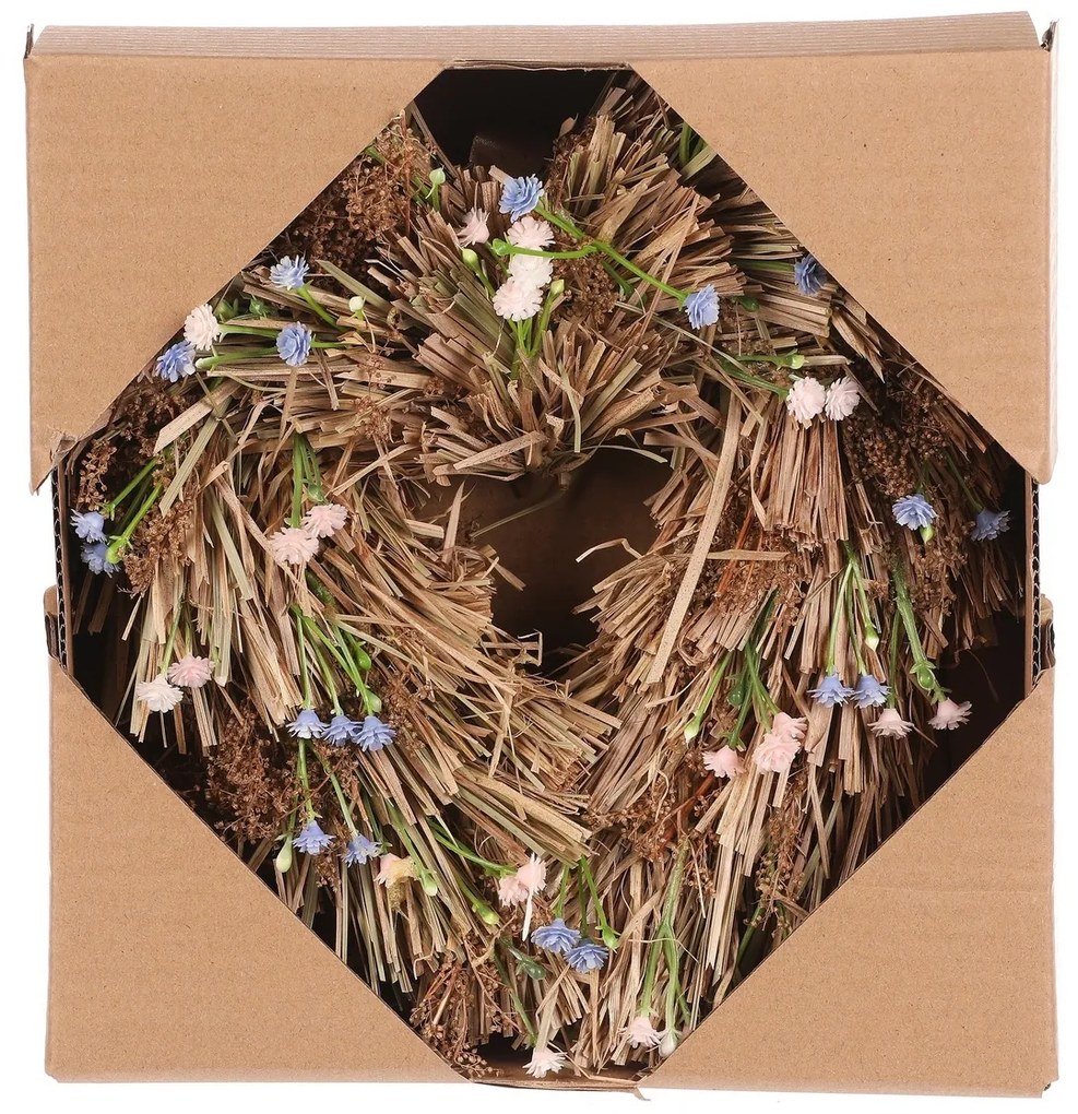 Decorațiune suspendată Inimă din lavandă uscată,24 x 24 x 6 cm