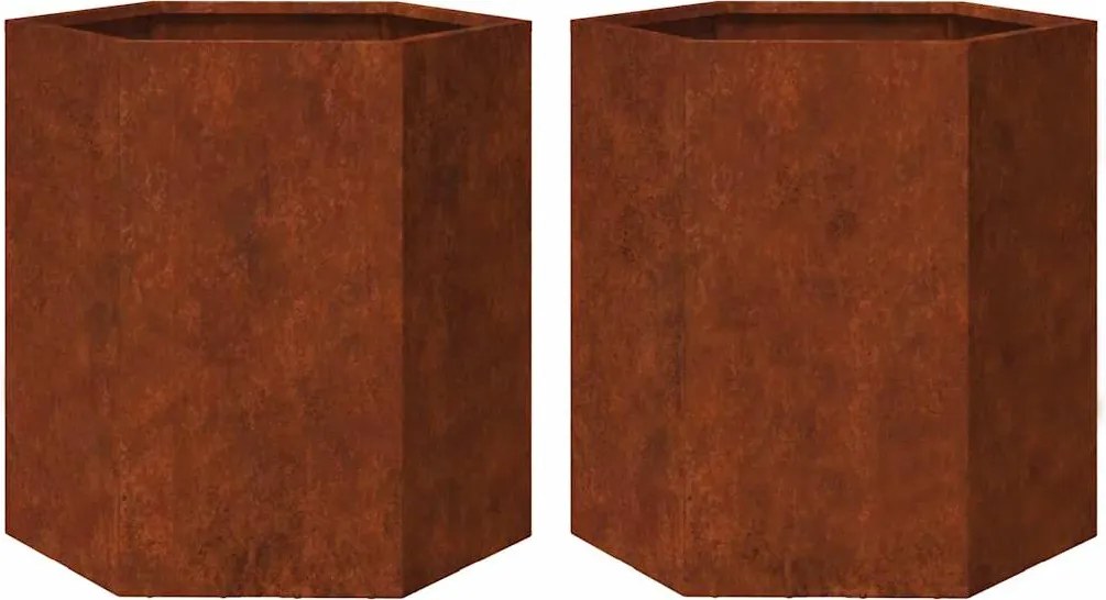 vidaXL jardiniere de grădină 46x40x45 cm oțel de intemperii