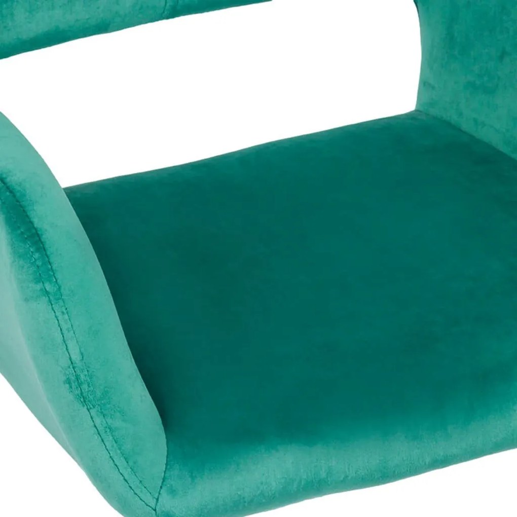 Scaun de birou din catifea OFF 380 verde