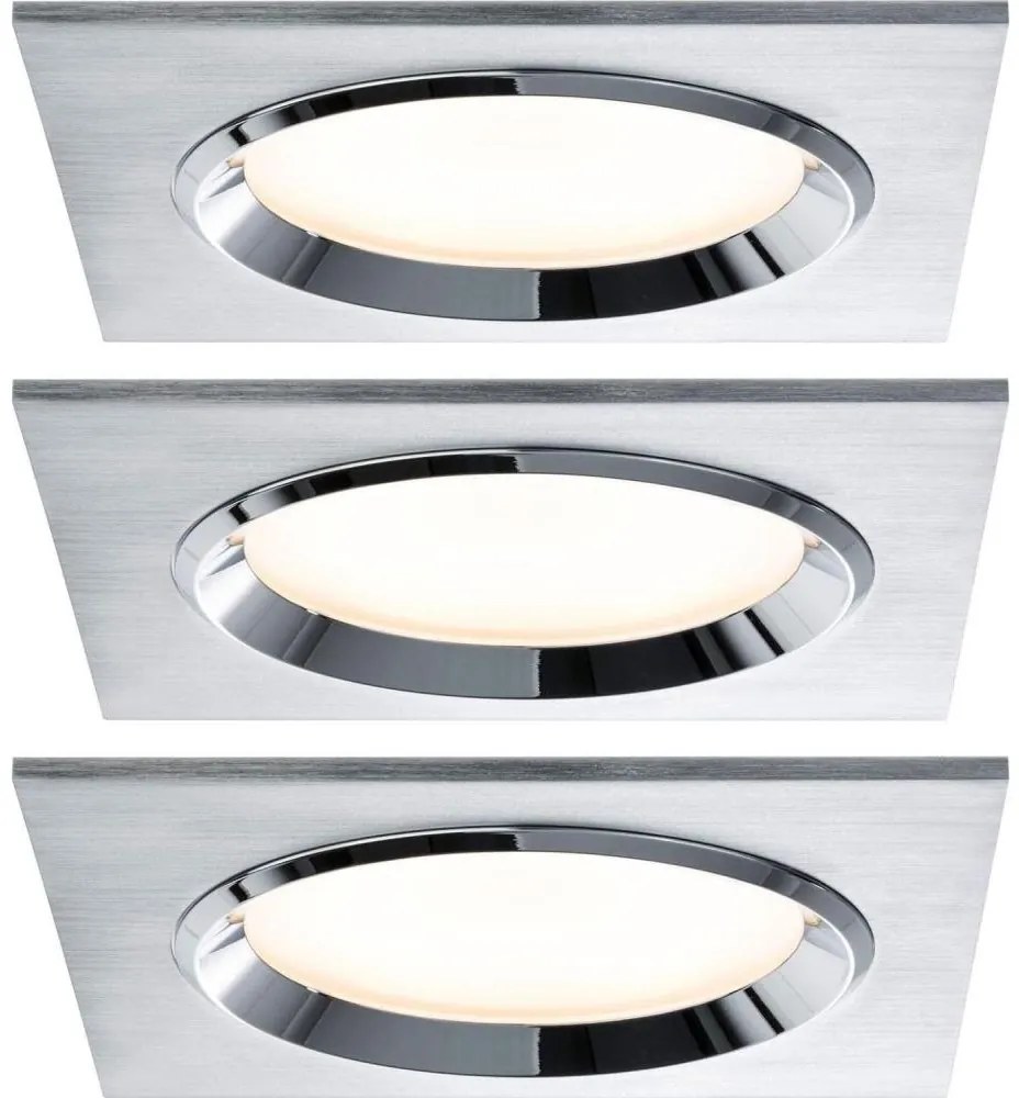 SET 3x corp de iluminat dimabil încastrat Paulmann 92696 LED/8W DICE 230V
