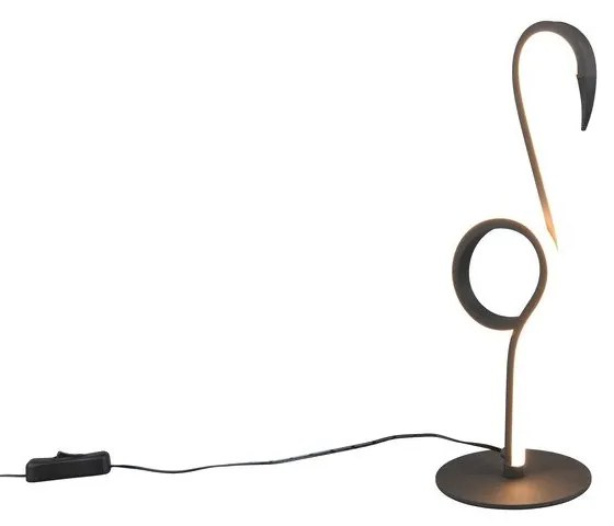 Veioză neagră LED (înălțime 35 cm) Ingo – Reality