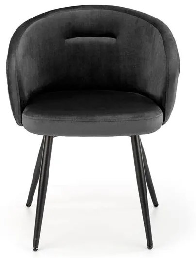Set 4 scaune K430 velvet negru