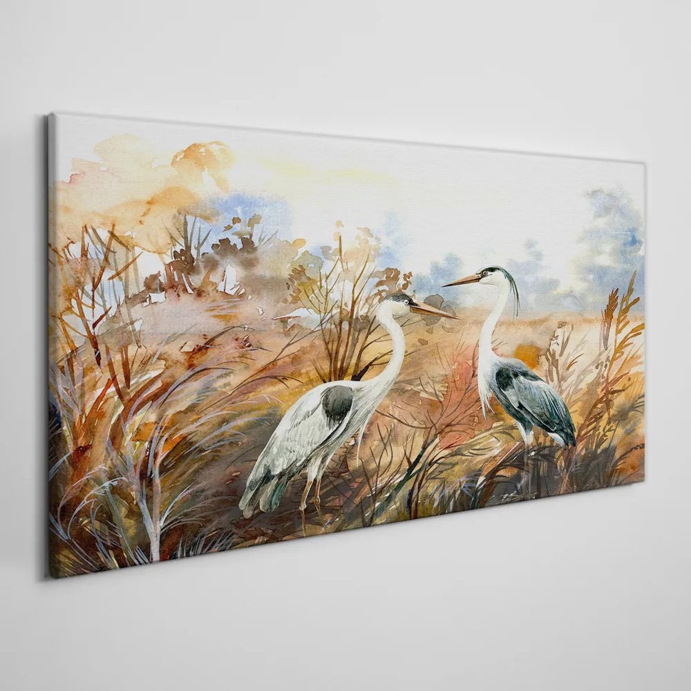 Tablou canvas Păsări animale abstracte