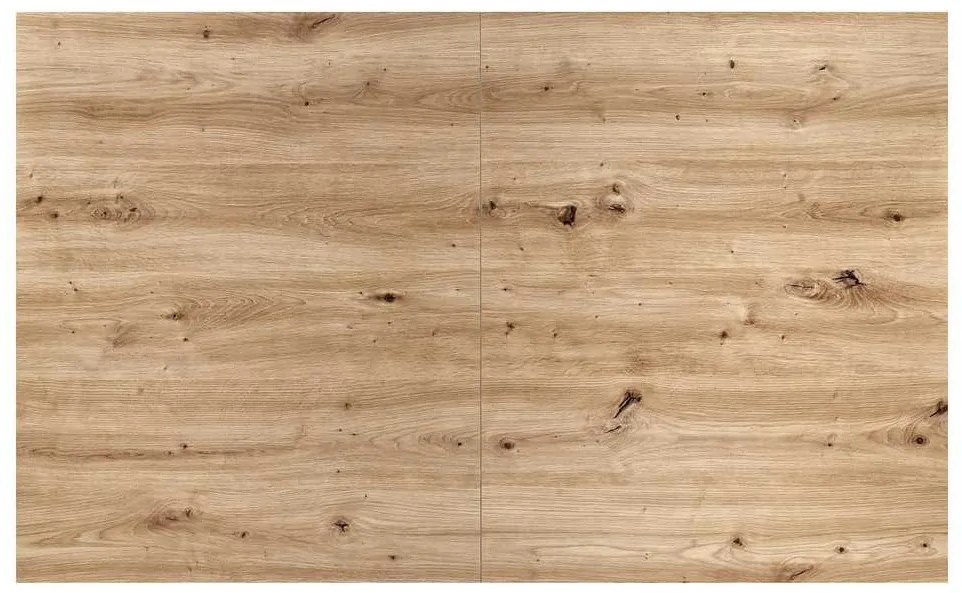 Masă de bucătărie Lamello 160 cm, stejar artisan / negru