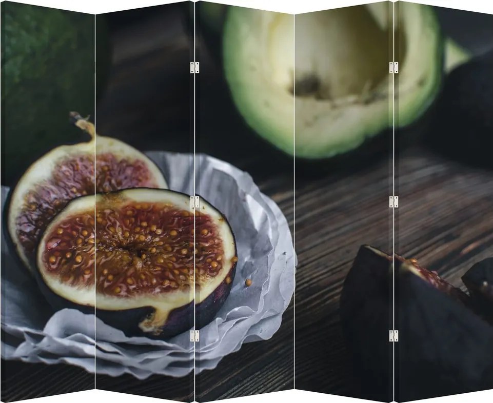 Paravan - fistic și avocado (210x170 cm)