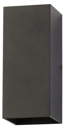 Aplica iluminat ambiental metal negru Don Square 2