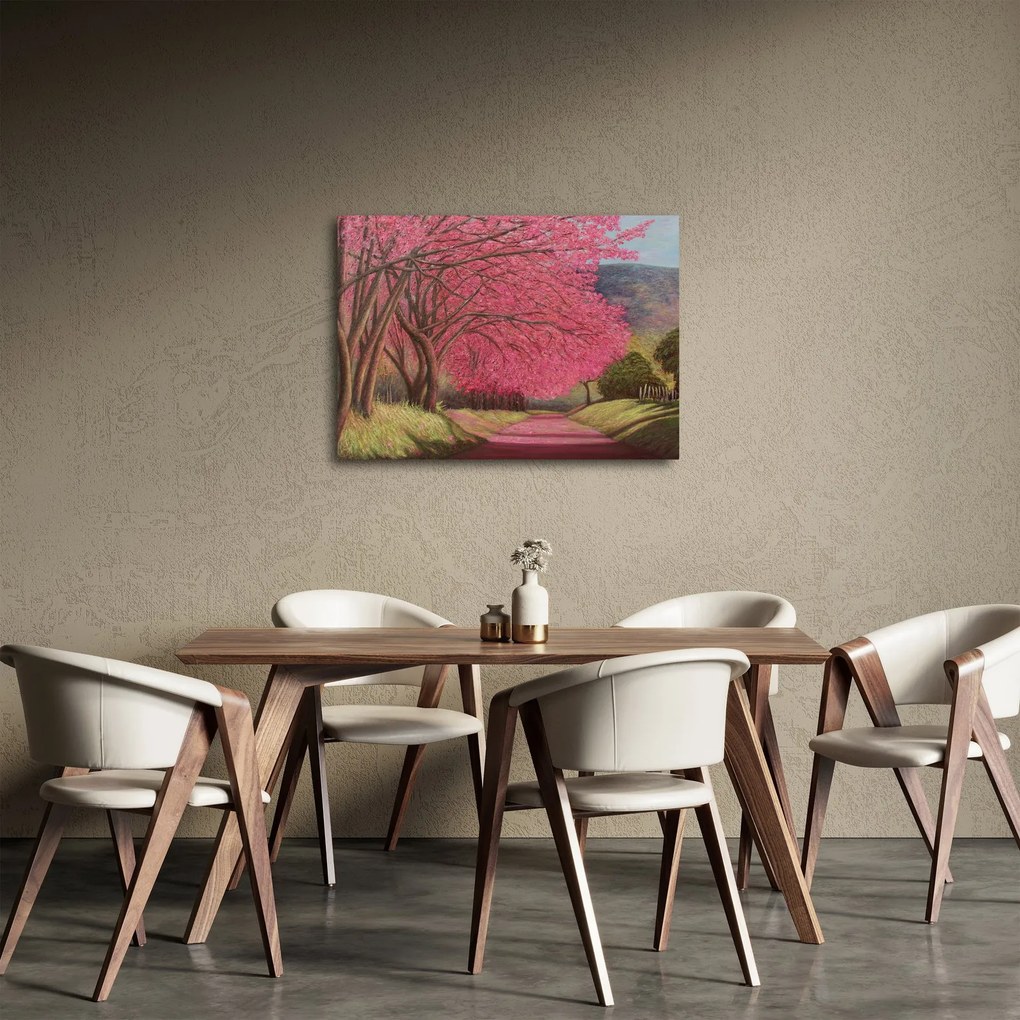 Tablou cu copaci înfloriți (70x50 cm)