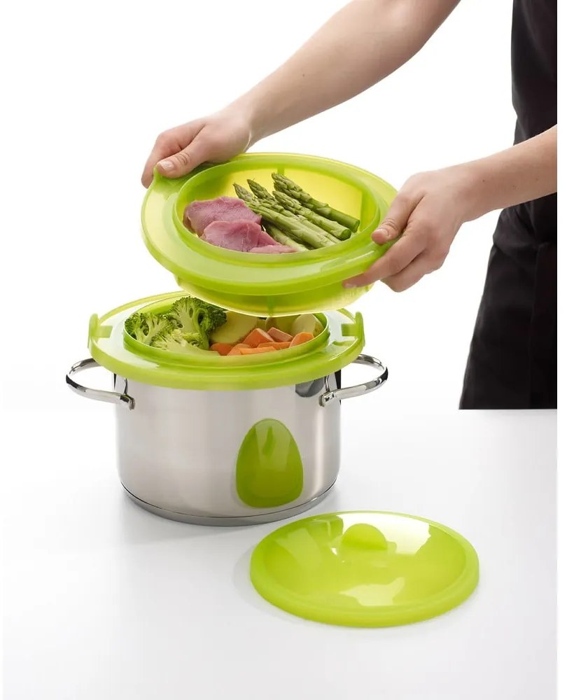 Vas de gătit la aburi din silicon – Lékué