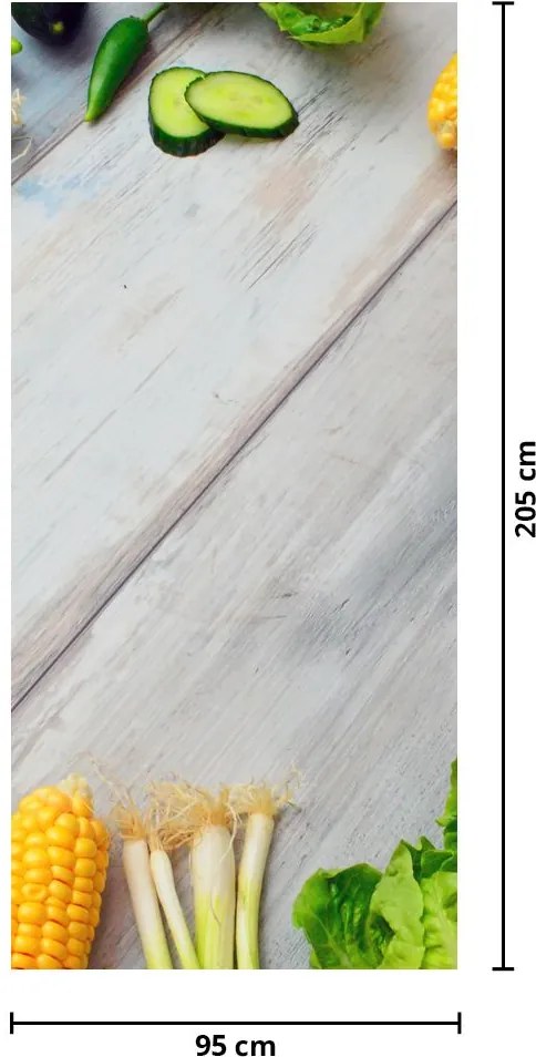 Fototapet pentru ușă - Legume (95x205cm)