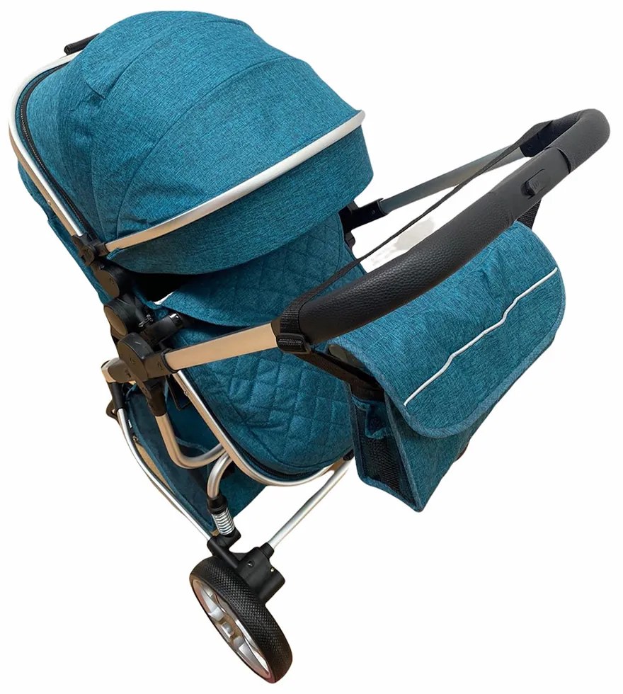 Carucior 2 in 1 transformabil in mod sport, 0-36 luni, Turcoaz - CPC-16-turcoaz
