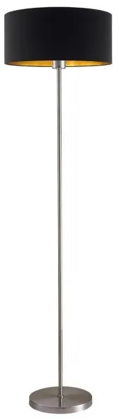 Lampadar LED TUNJA, 1 x E27, 20W, 230V, Ø 38 cm, crom mat / negru