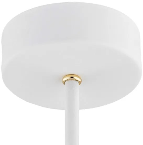 Lustră pe tijă CHARLOTTE 5xE27/15W/230V albă/aurie Argon 2117