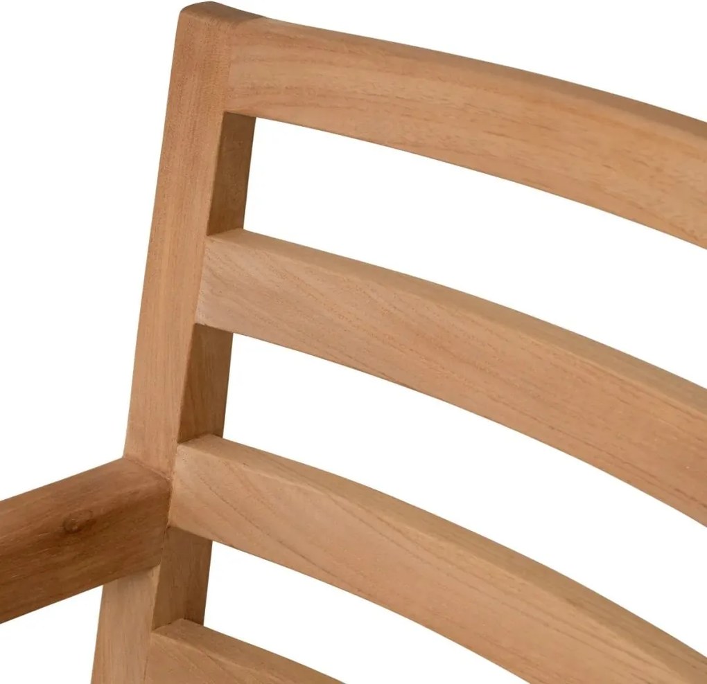 Scaun elegant pentru exterior design LUX Hera natur / flores off-white