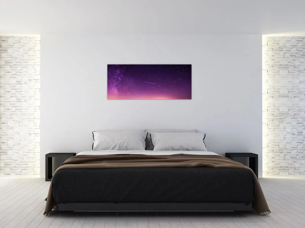 Tablou cu cerul și stea căzând (120x50 cm)