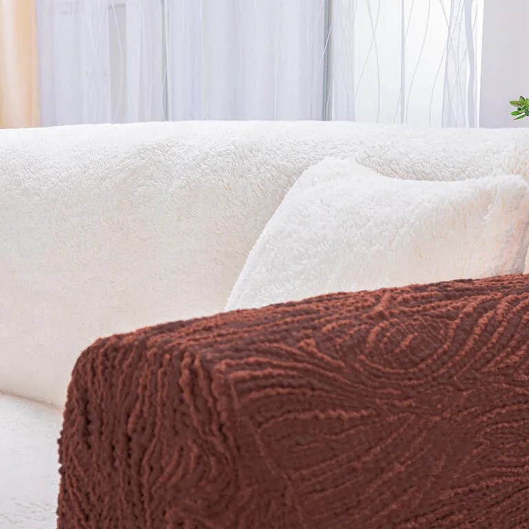 Cuverturi SHERPA crem canapea