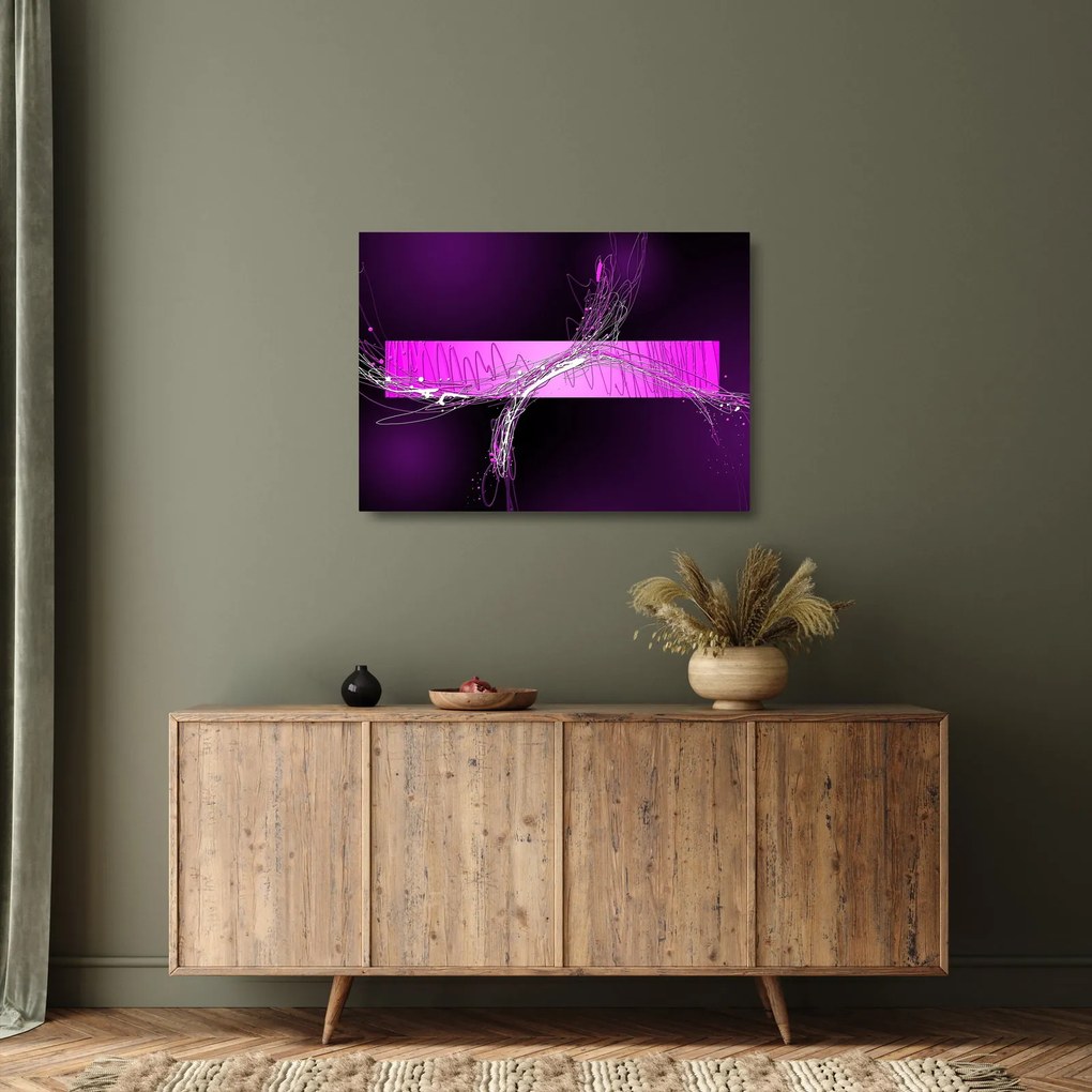 Tablou pe sticlă abstract (70x50 cm)