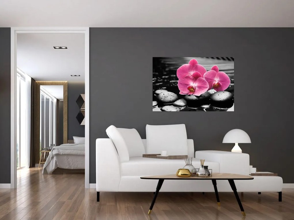 Tablou - Orhidee roz (90x60 cm)