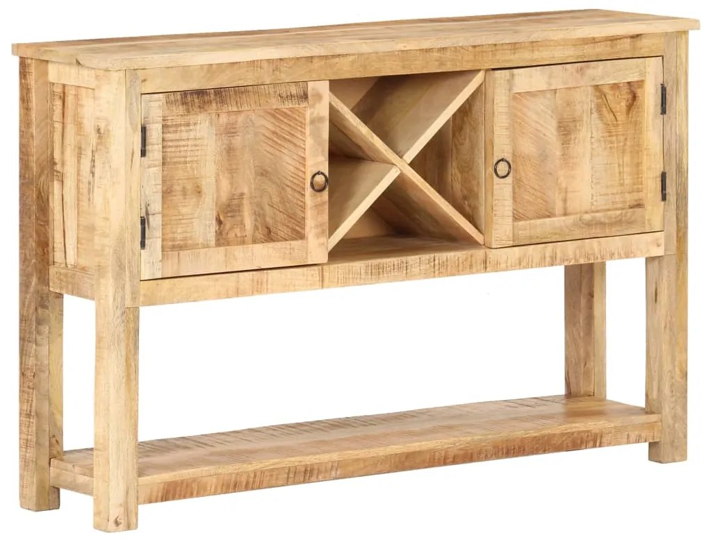 vidaXL Dulap, 120 x 30 x 76 cm, lemn de mango nefinisat