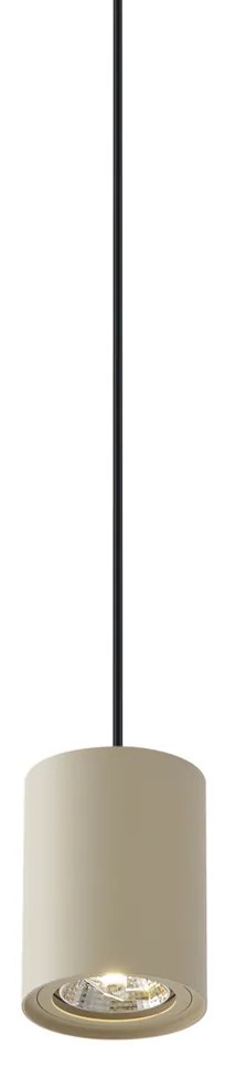 Lampă suspendată modernă bej cu negru pentru sistem de șină monofazat GU10 70mm - Iconic Holt