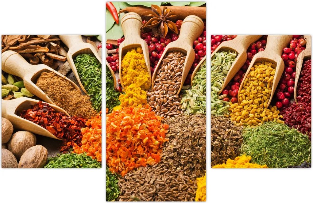 Tablou - Condimente din întreaga lume (90x60 cm)