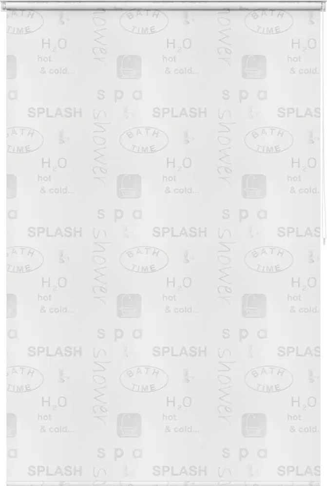 vidaXL Roletă perdea de duș 140x240 cm Imprimeu Splash