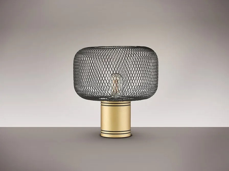 Veioza/Lampa de masa design decorativ modern Osiris auriu/negru