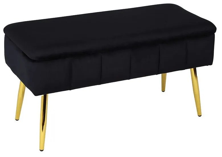 Bancheta cu spatiu depozitare Black Gold 80 cm x 42 cm