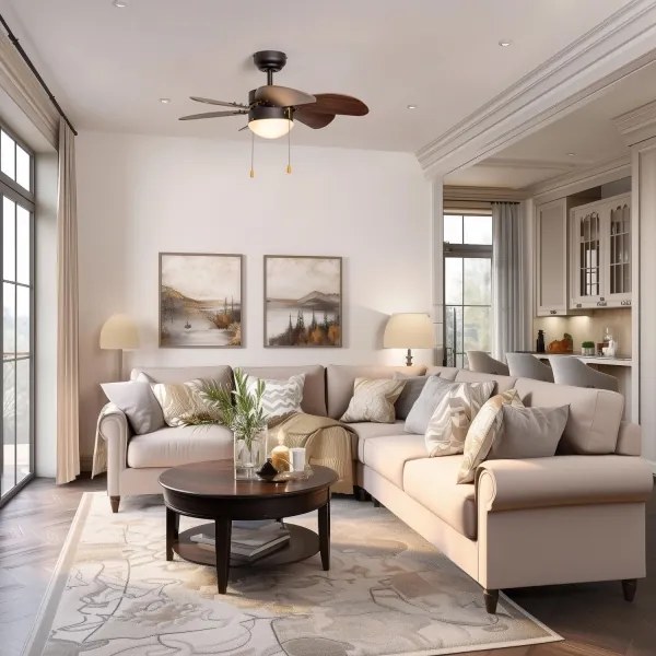 Ventilator de tavan ZEVENTI FAMARA 1xE14/60W/230V