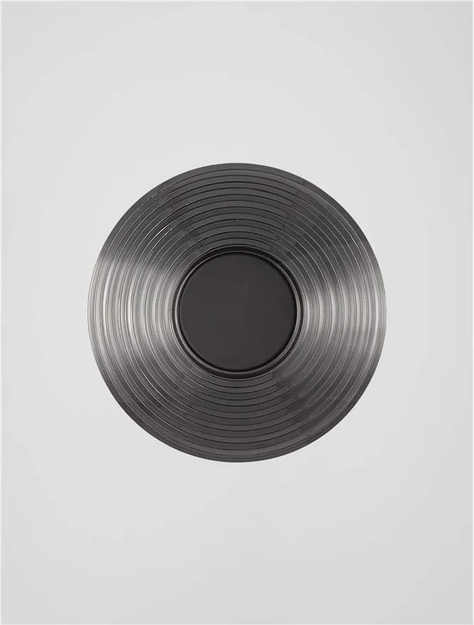 Aplica LED moderna design decorativ NOUS nickel negru/fumuriu